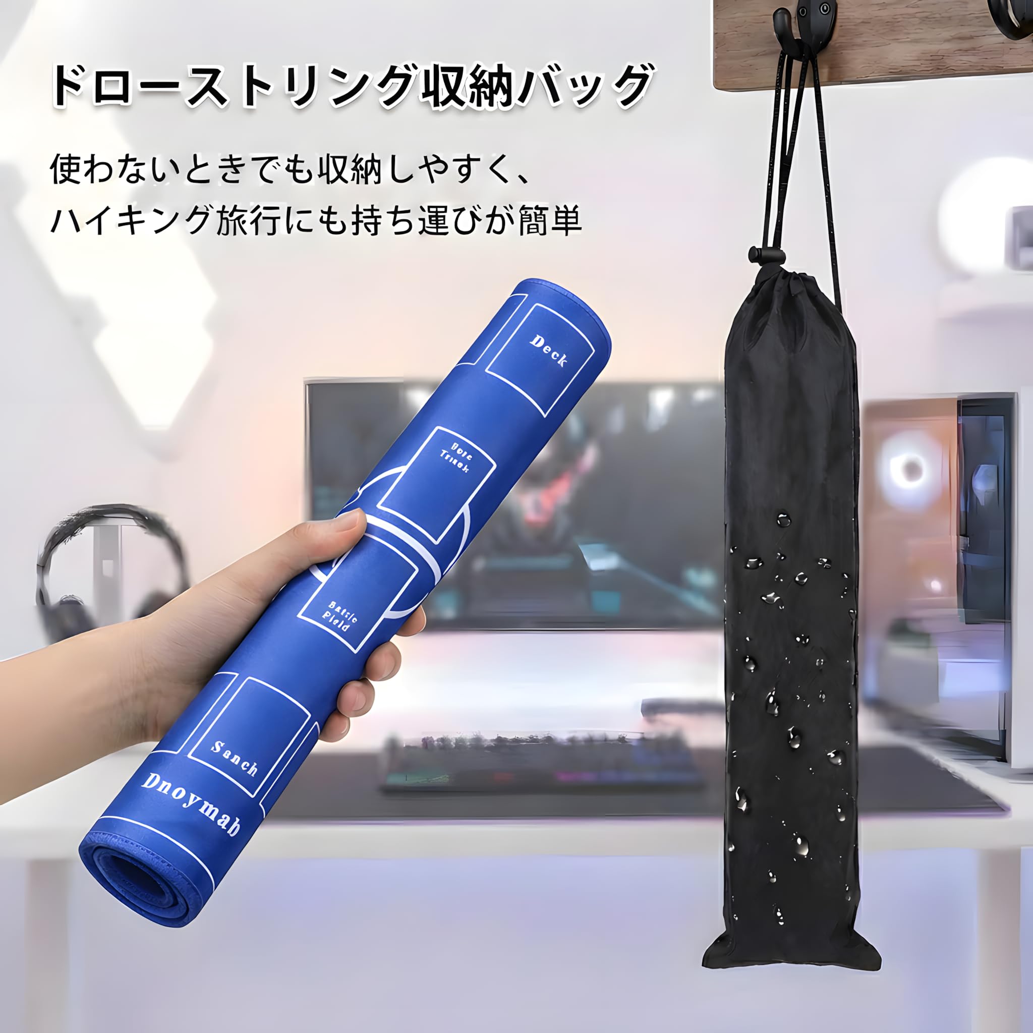 Amazon | Dnoymab フルサイズ プレイマット 60×60cm 折り目なし TCG